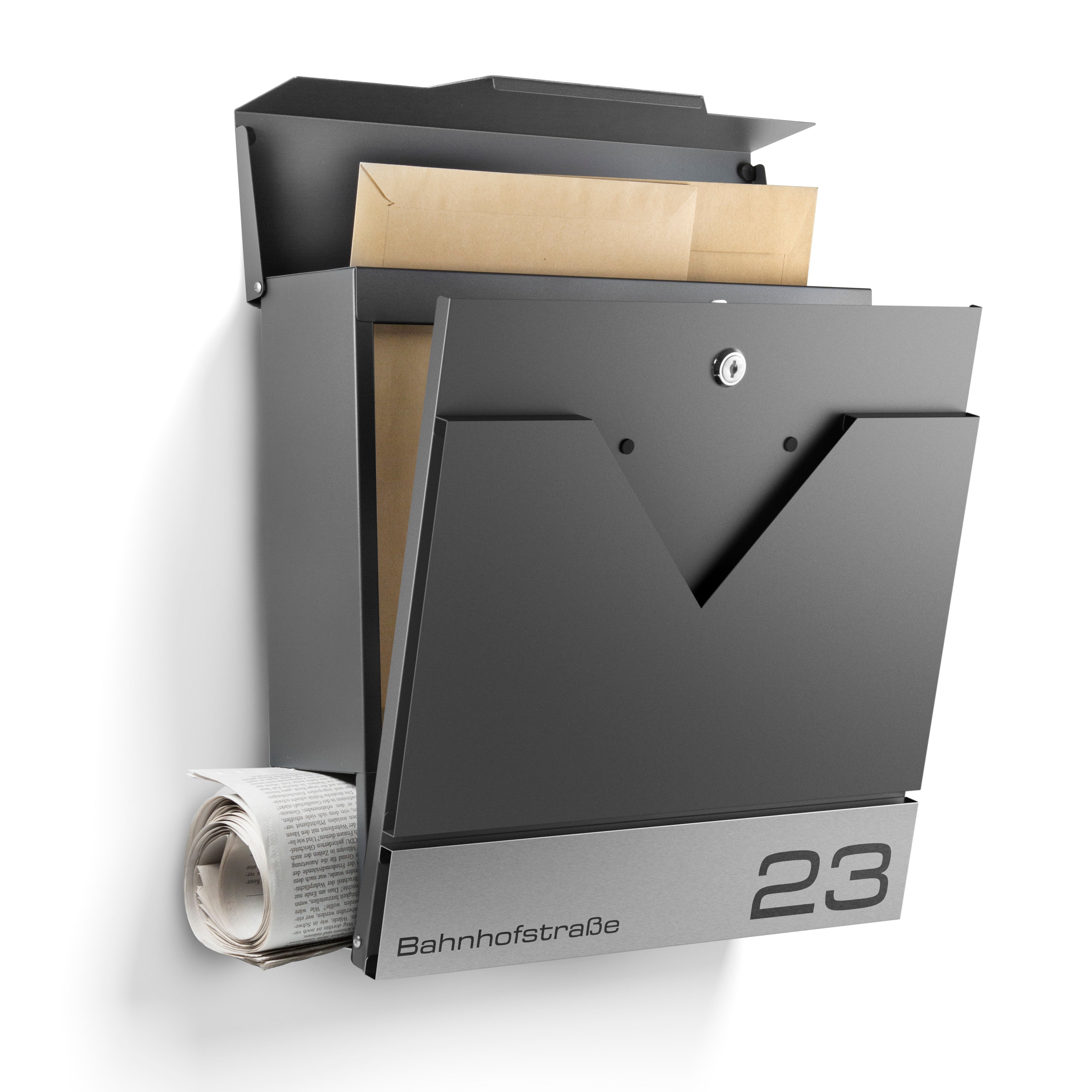 Briefkasten Venedig mit Gravur — italienisch-elegant aus Edelstahl